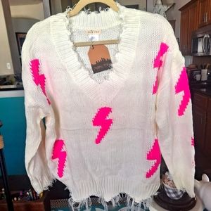 Mainstrip Lightening Bolt Sweater
